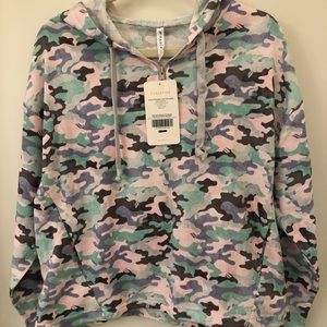 Fabletics Cropped Quarter Zip Hoodie